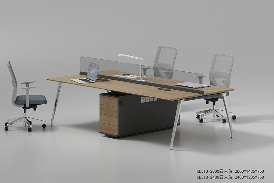 开放式办公桌_YZ-3105_简约办公桌