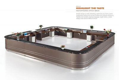 前台桌_YZ-5113_艺卓前台办公桌