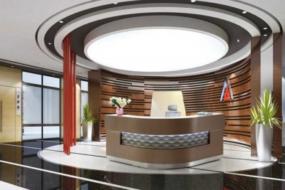 前台桌_YZ-5115_艺卓前台办公桌