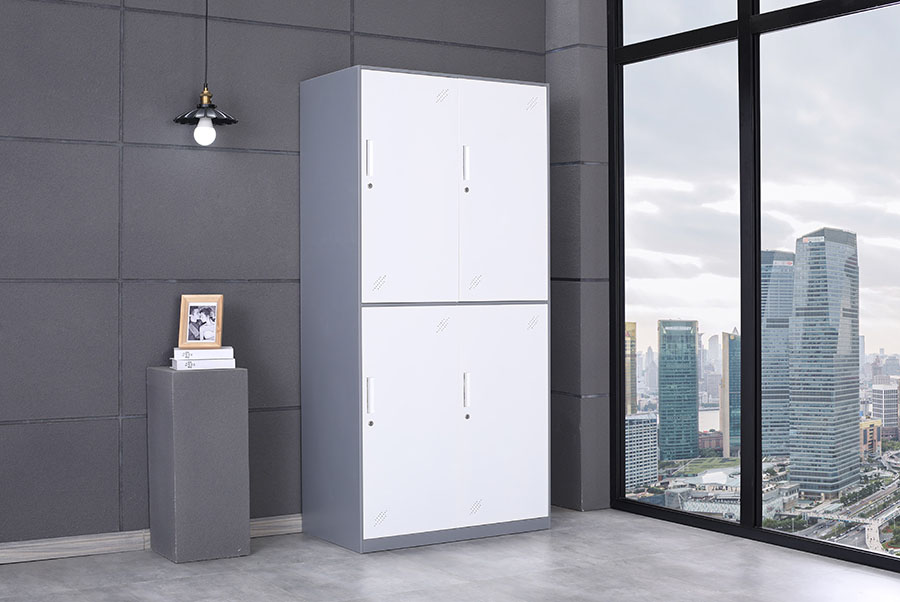 上海办公家具定制，四门更衣柜