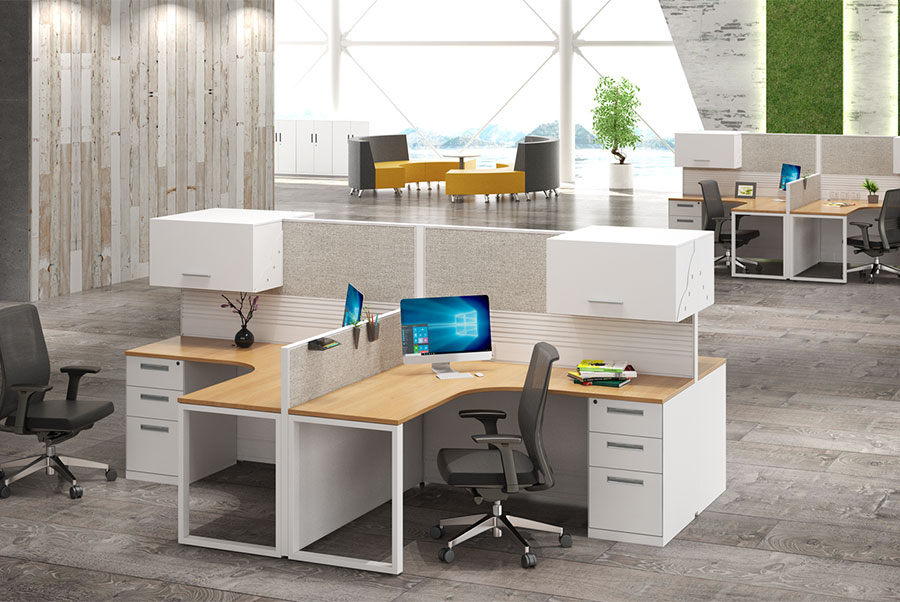 屏风办公桌_YZ-3211_上海屏风办公桌