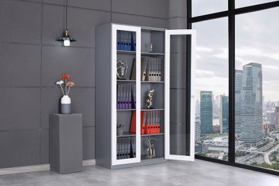 通体玻璃柜钢制文件柜钥匙丢了怎么办？