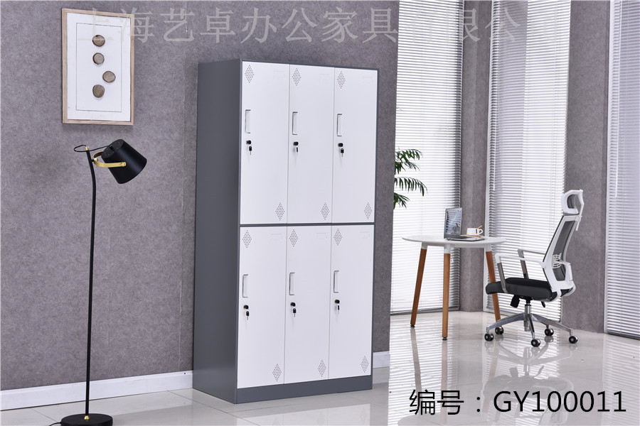 六门更衣柜GY100011可定制钢制员工储物柜